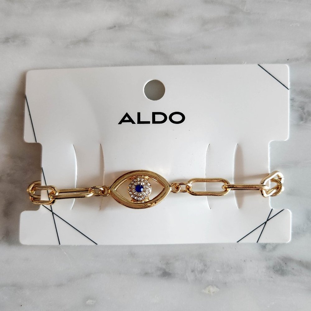 2 FOR $15! ALDO Evil Eye Gold Bracelet